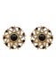 Mystic Noir: 925 Sterling Silver Earrings with Black Onyx and Kundan