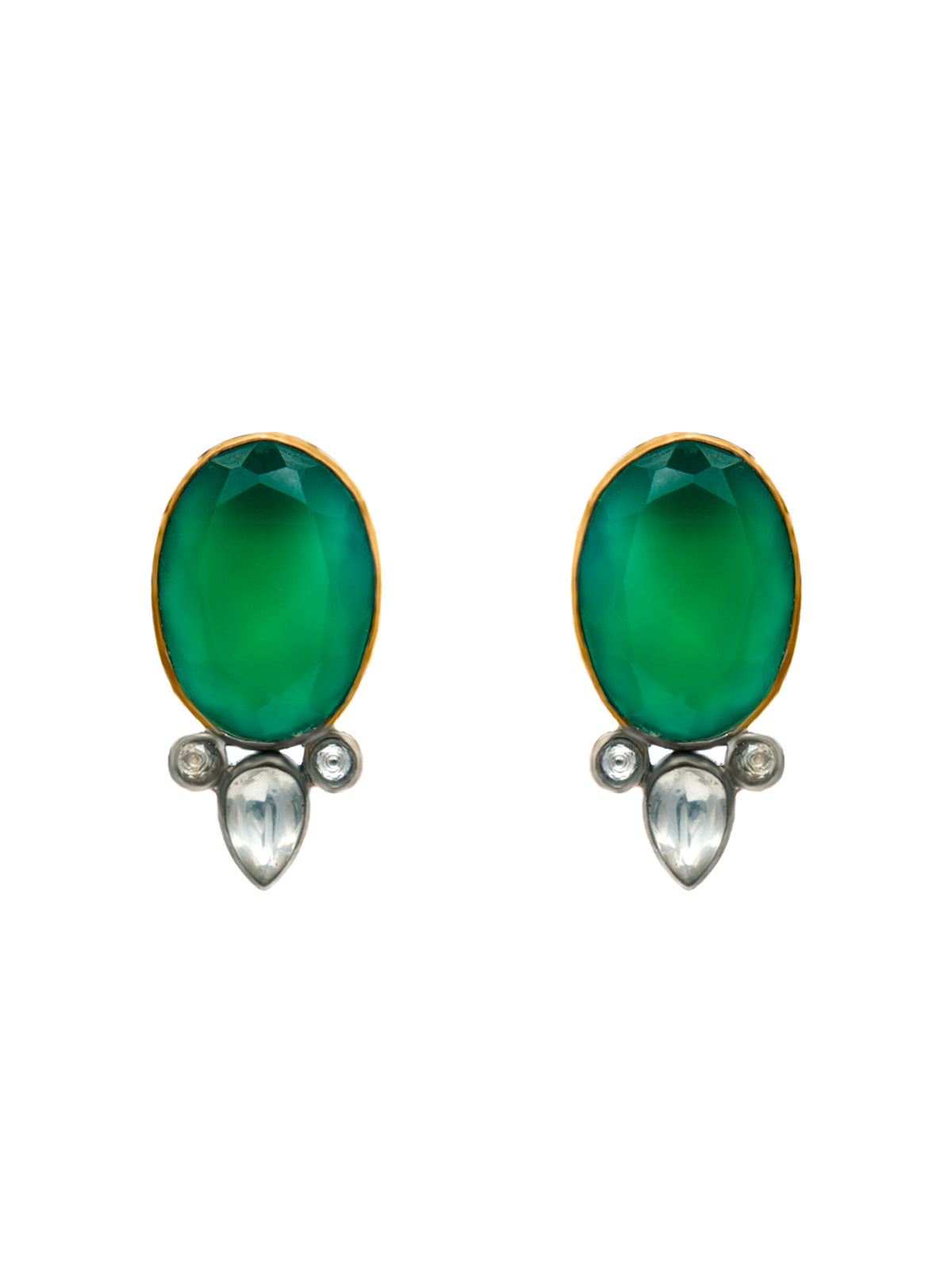 Enchanting Green Onyx Essence Earrings view 2
