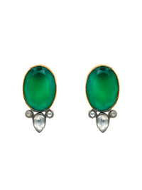 Enchanting Green Onyx Essence Earrings view 2