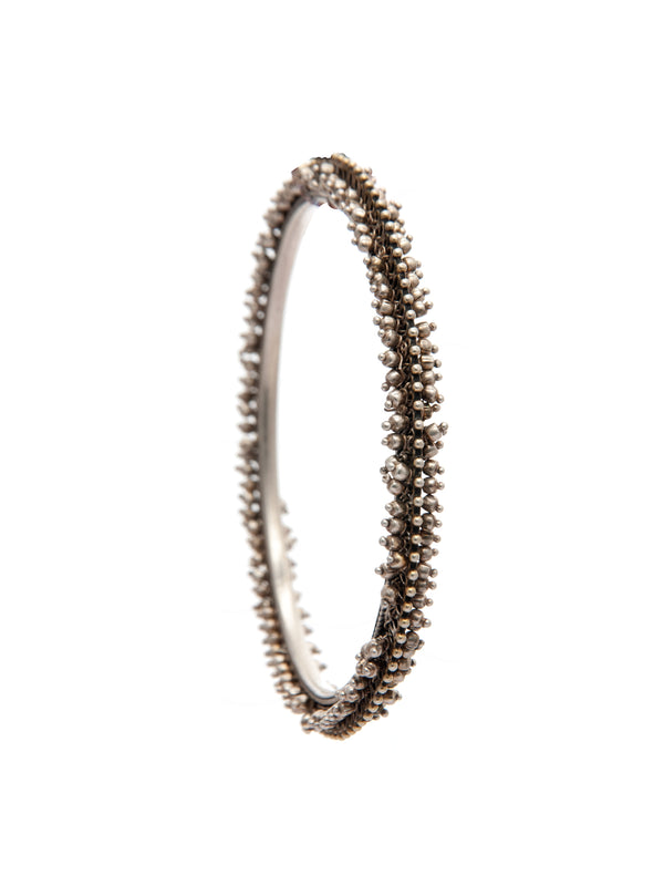 Pearl Essence: 925 Silver Fine Pearl Bangle