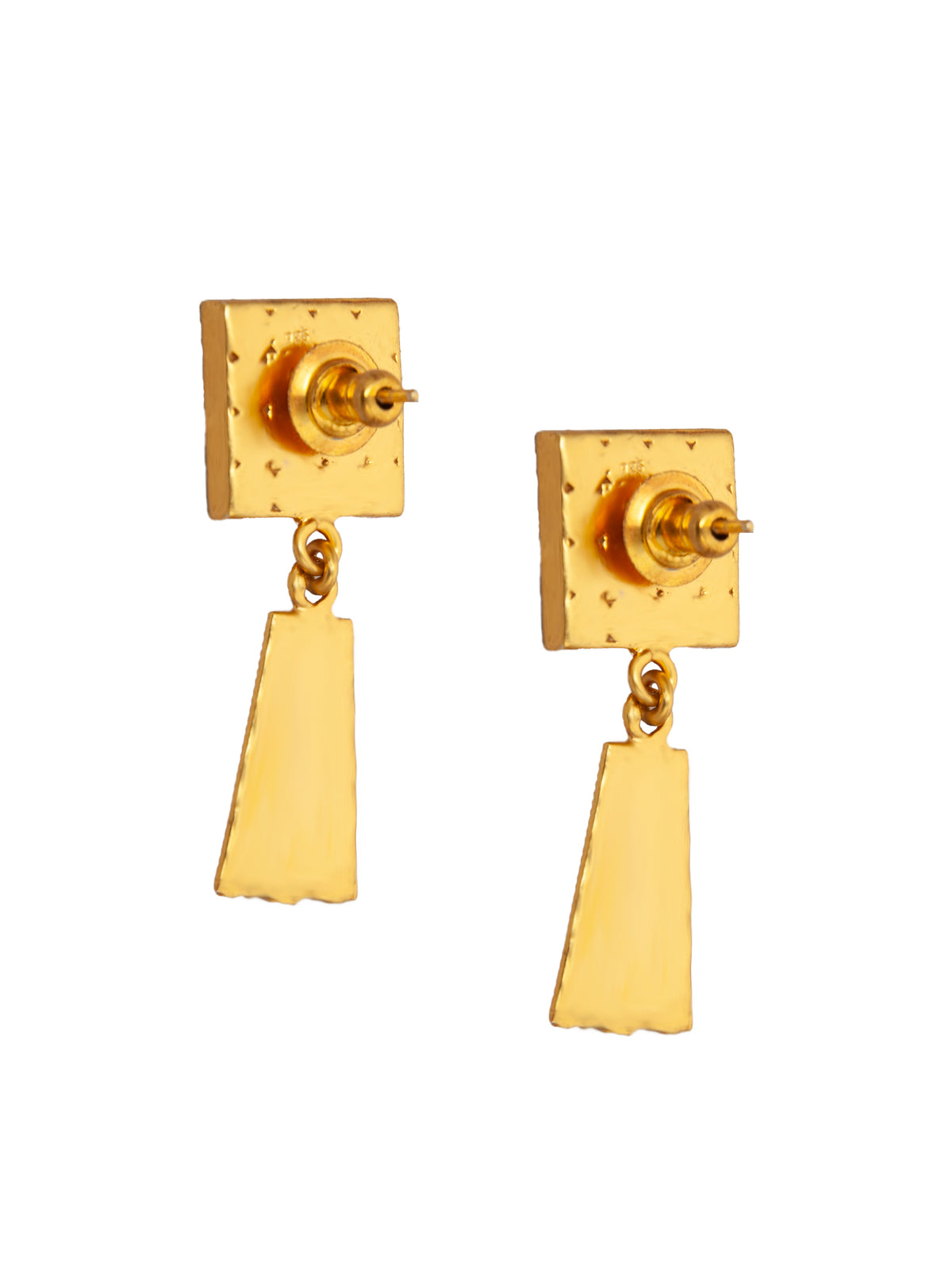 Sona Kundan Haar Earrings: 925 Sterling Silver Gold Plated view 7