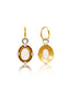 Nitya 925 Silver Crystal Earrings with Enamelling