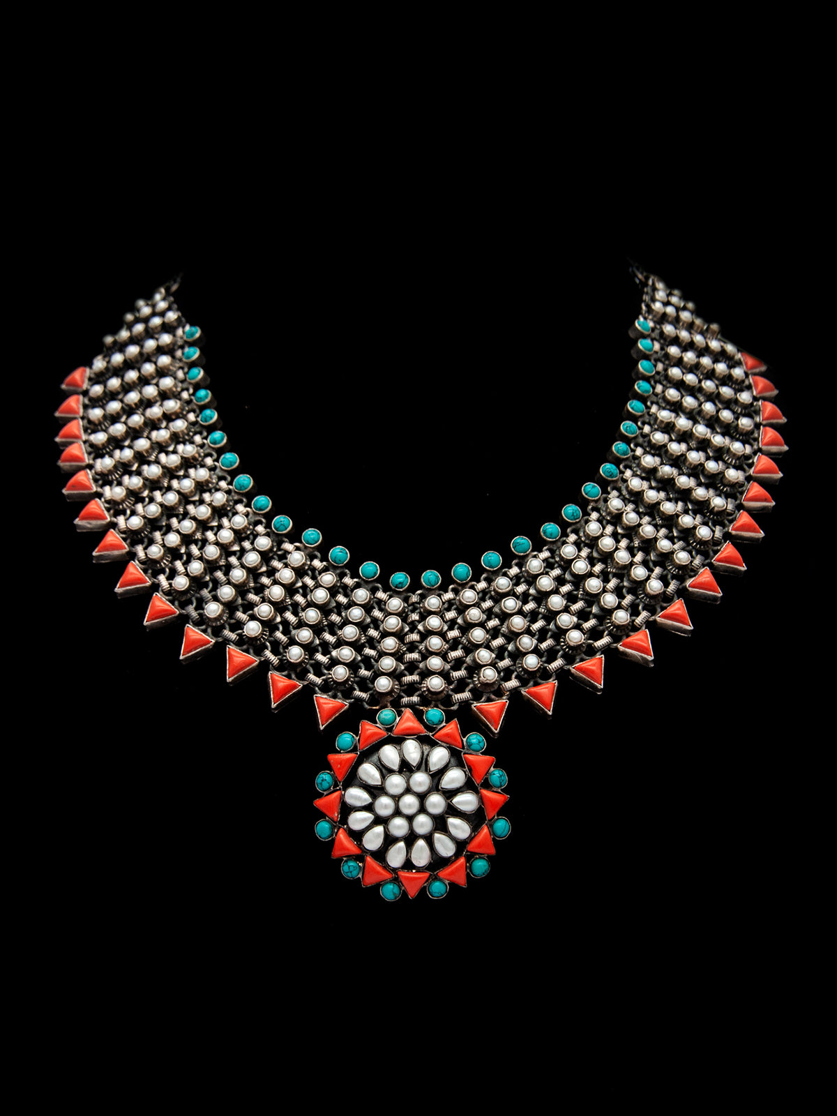 Royal Oasis Statement Gemstone Necklace view 7