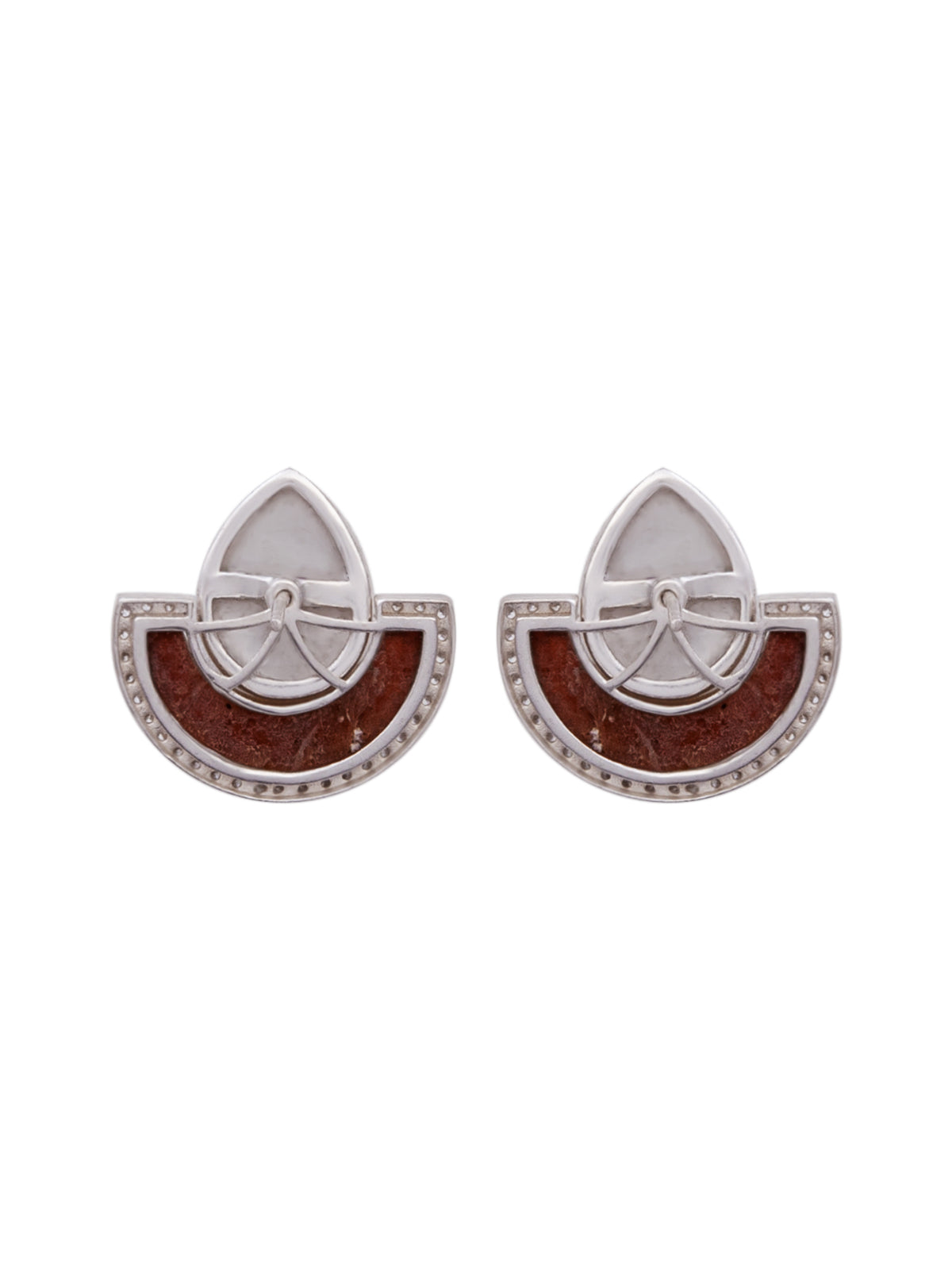 Dual Glam – Mother of Pearl Luxe Convertible Earrings view 6
