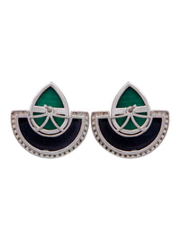Dual Glam – Malachite & Black Onyx Luxe Convertible Earrings view 6