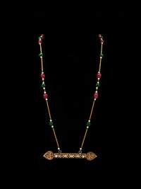 Noir Elegance: 925 Silver Modern Black Gold Necklace view 3