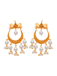 Lotus Chaandbalis with Pearl Drops view 5