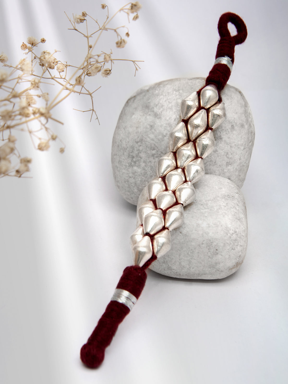 Sonic Melody: 925 Silver Dholki Bracelet view 1