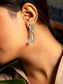 Aqua Briolette Kundan Drop Earrings: 925 Sterling Silver