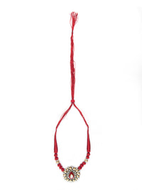 Crimson Coral Cascade: 925 Silver Red Coral Necklace view 7
