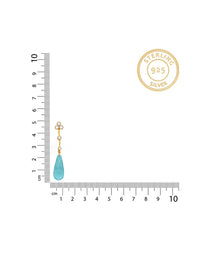 Aqua Briolette Drop Kundan Delights view 4