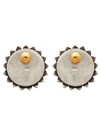 Viridian Vine Intricate Studs: 925 Sterling Silver view 4