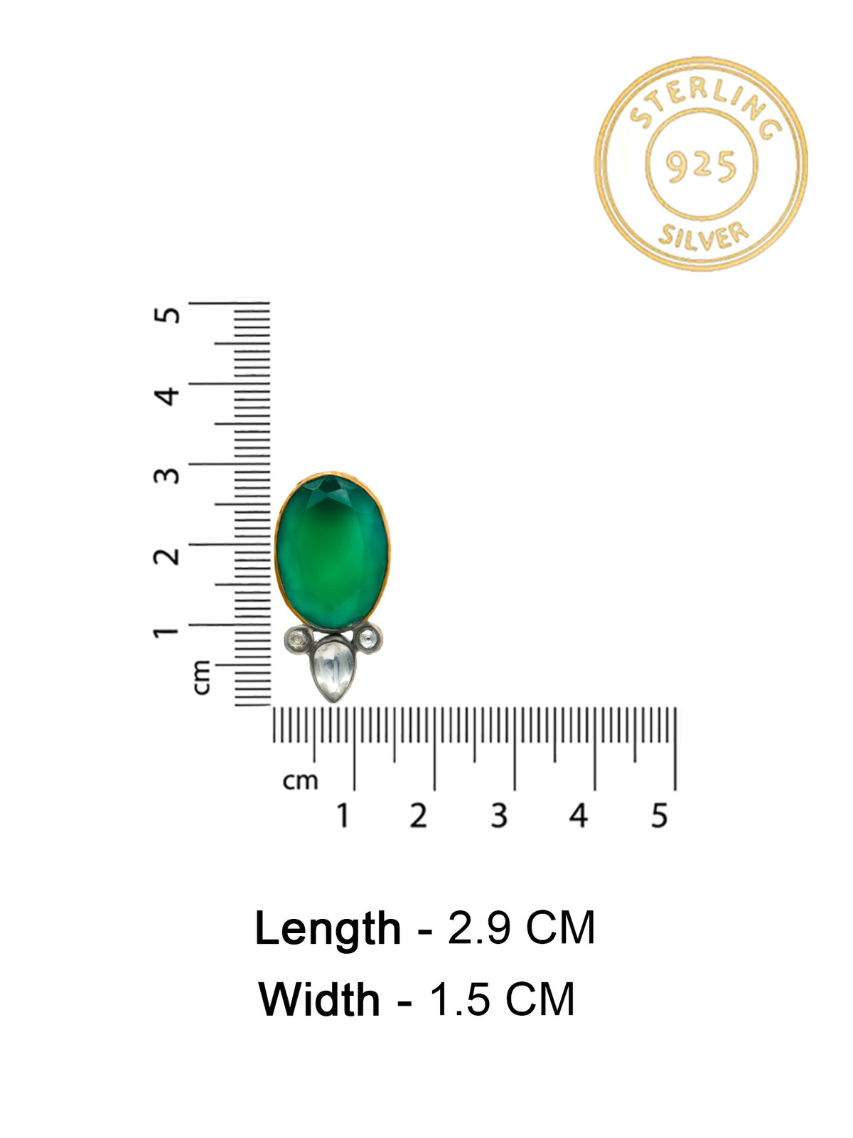 Enchanting Green Onyx Essence Earrings view 4