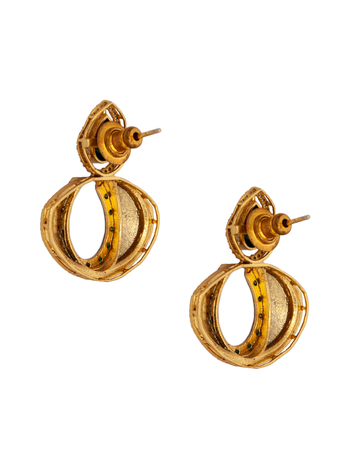 Verdant Fortune Horseshoe Earrings: 925 Sterling Silver view 5