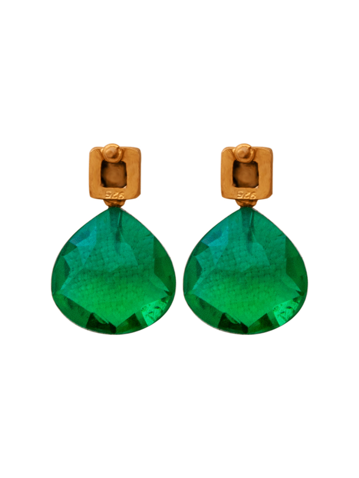 Green Heartshine Earrings view 5