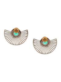 Verde Fanfare Gold Plated Earrings: 925 Sterling Silver view 6