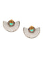 Verde Fanfare Gold Plated Earrings: 925 Sterling Silver