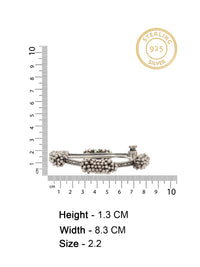 Tribal Ghungroo Rhapsody: 925 Silver Statement Bangle view 8