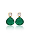 Green Heartshine Earrings