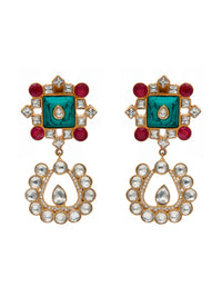Sparkling Gemstone Fusion Earrings view 2