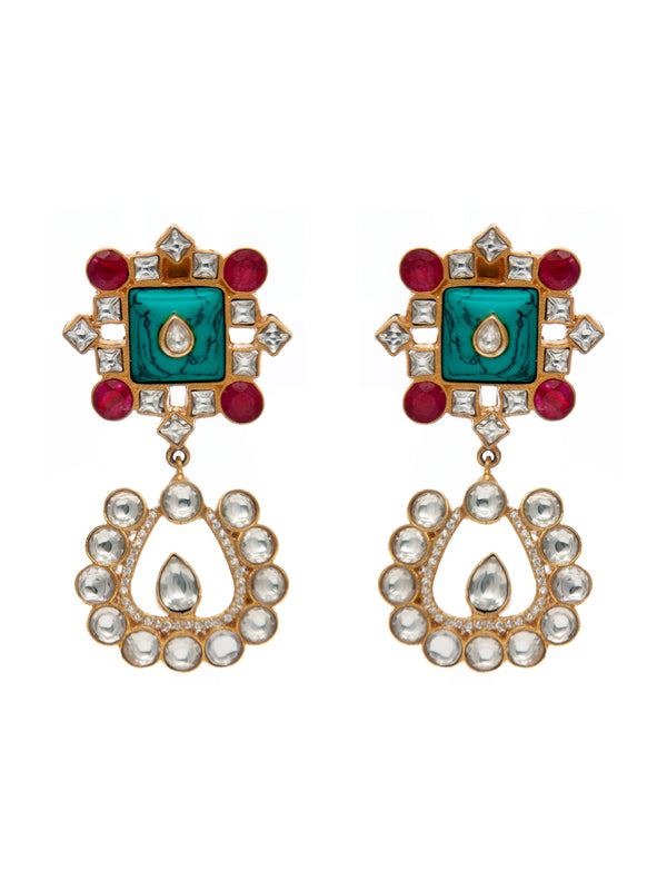 Sparkling Gemstone Fusion Earrings alternate
