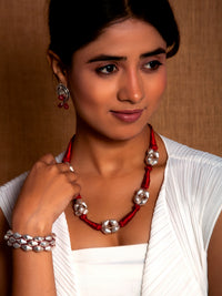 Sonic Melody: 925 Silver Dholki Bracelet view 5