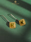 Nitya 925 Silver Citrine Dangler Earrings