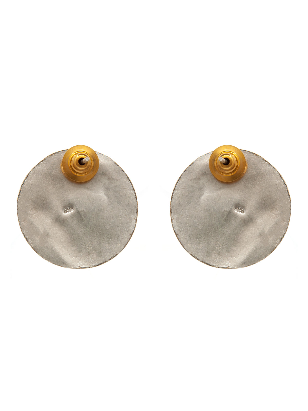 Majestic Marvel: 925 Sterling Silver Elephant Studs with Two Tone Plating view 4