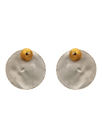 Majestic Marvel: 925 Sterling Silver Elephant Studs with Two Tone Plating view 4