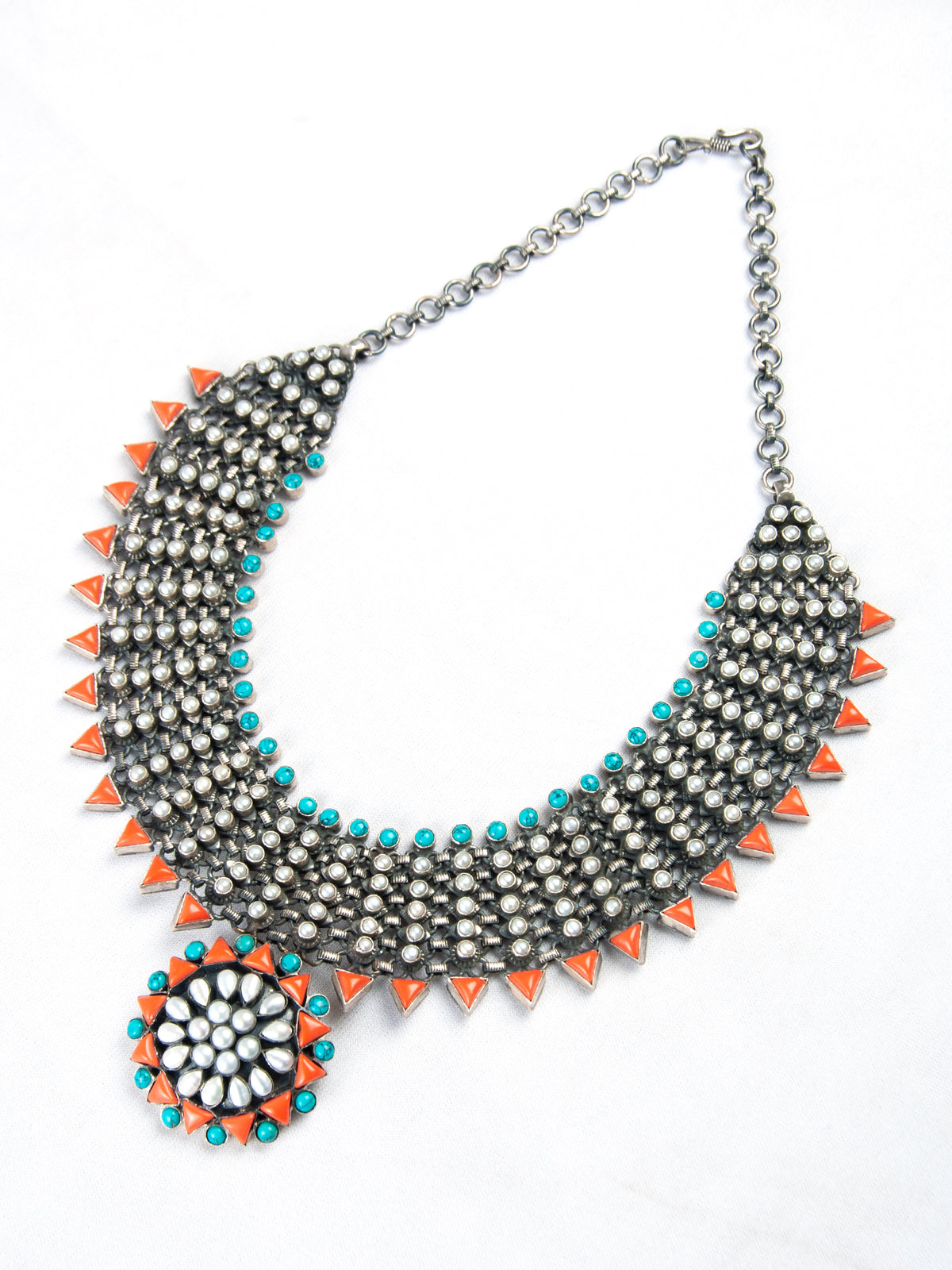 Royal Oasis Statement Gemstone Necklace view 6