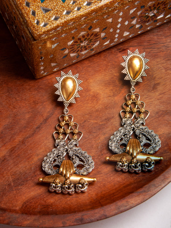 Peacock Ghungroo Earrings alternate
