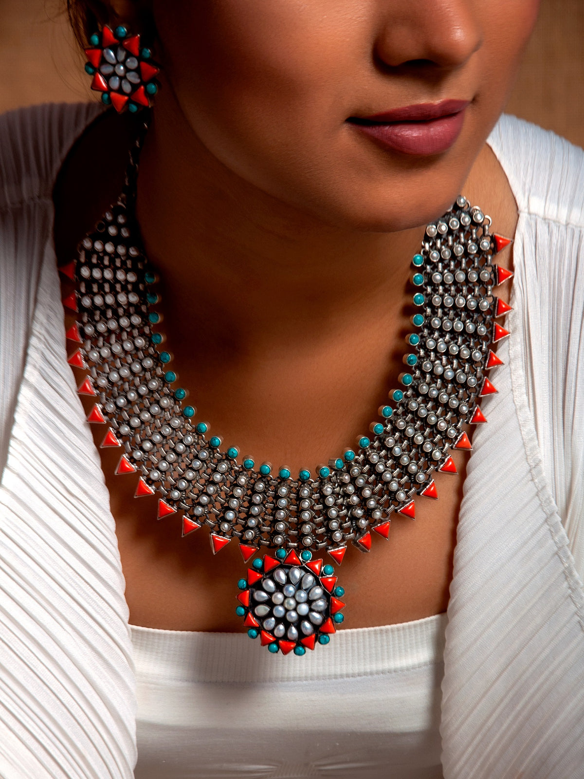Royal Oasis Statement Gemstone Necklace view 3