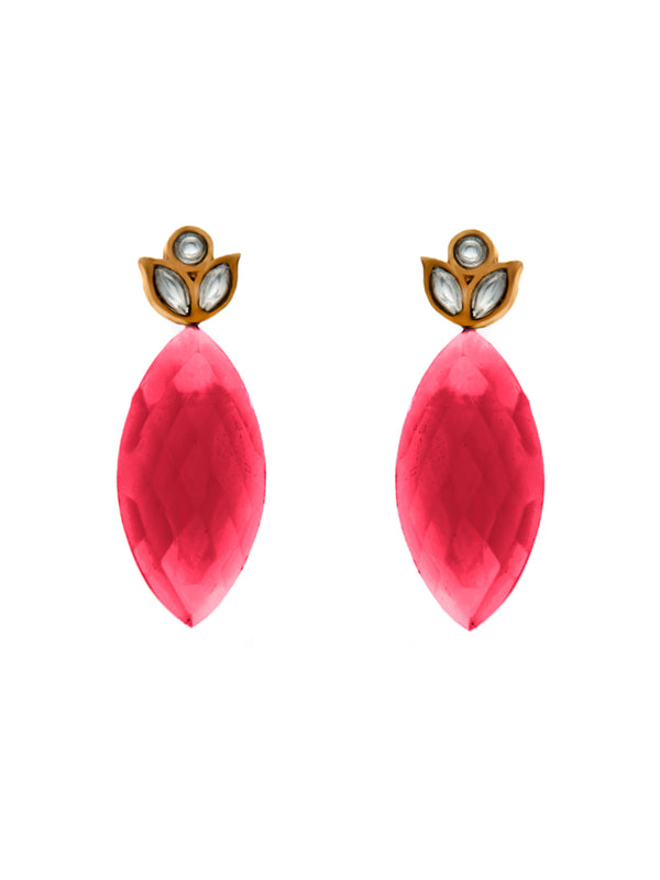 Royal Rose Quartz Sterling Silver Earrings alternate