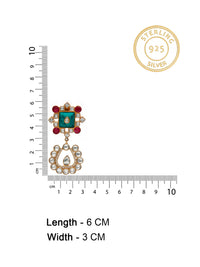 Sparkling Gemstone Fusion Earrings view 5