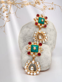 Sparkling Gemstone Fusion Earrings view 1