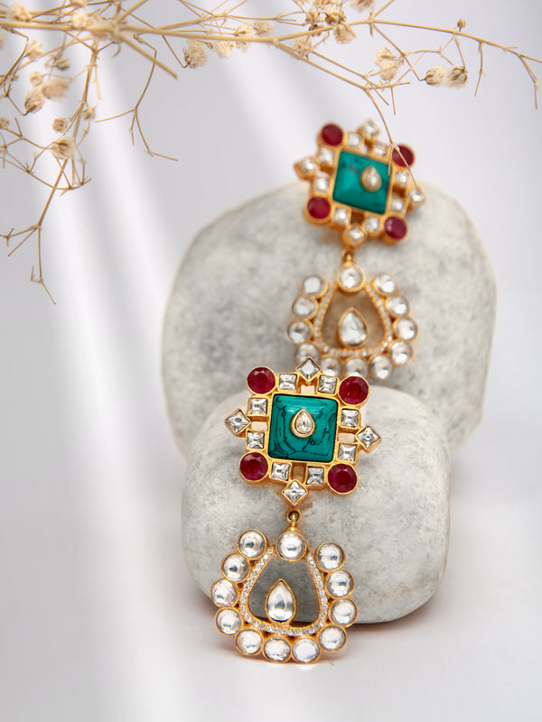 Sparkling Gemstone Fusion Earrings