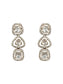 Sparkling Brilliance : 925 Sterling Silver Earrings with Moissanite and CZ