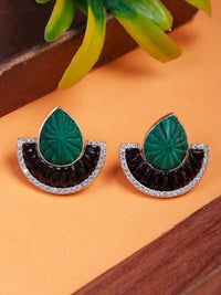 Dual Glam – Malachite & Black Onyx Luxe Convertible Earrings view 2