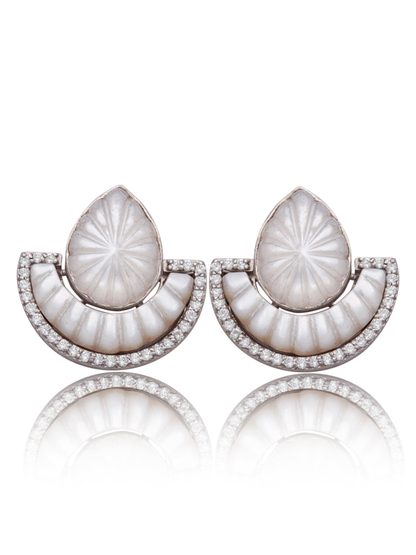 Dual Glam – Mother of Pearl Luxe Convertible Earrings