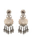 Hastakriti Swarna Varne Earrings: 925 Sterling Silver Hand Embossed Two Tone