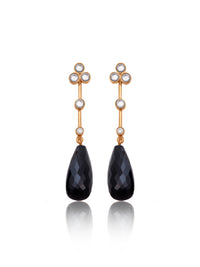 Onyx Briolette Drop Kundan Delights view 3