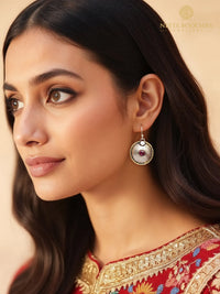 Nitya Two Tone Dangler Earrings view 4
