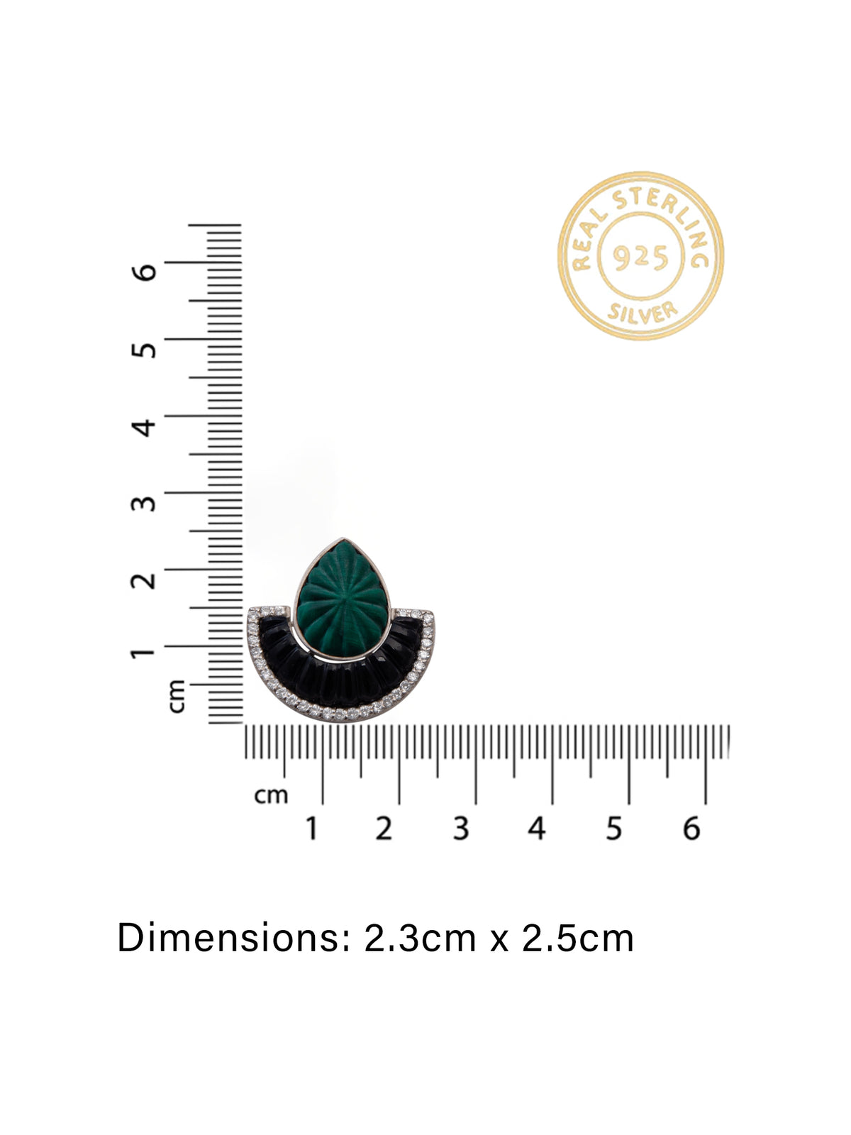 Dual Glam – Malachite & Black Onyx Luxe Convertible Earrings view 5