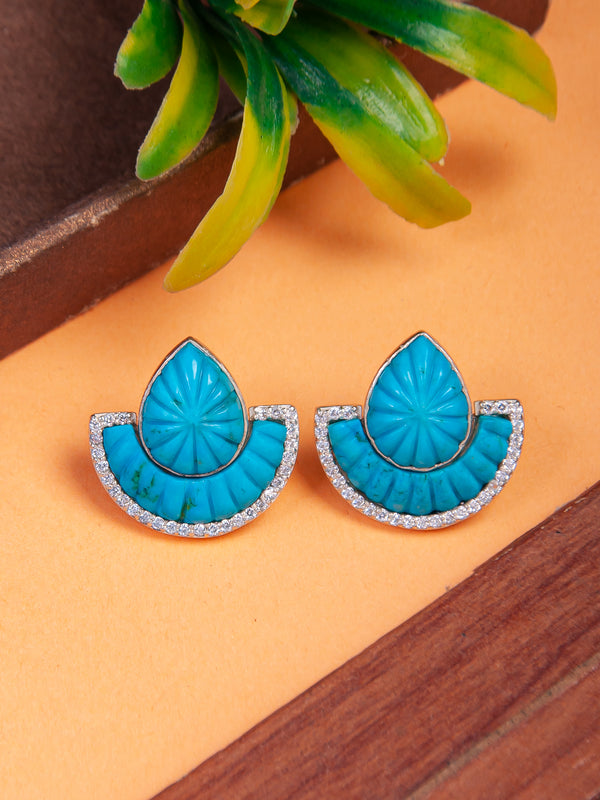 Dual Glam – Turquoise Luxe Convertible Earrings alternate