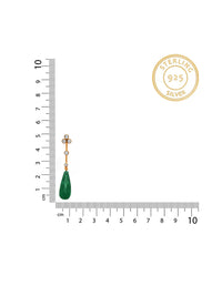 Green Briolette Drop Kundan Delights view 4