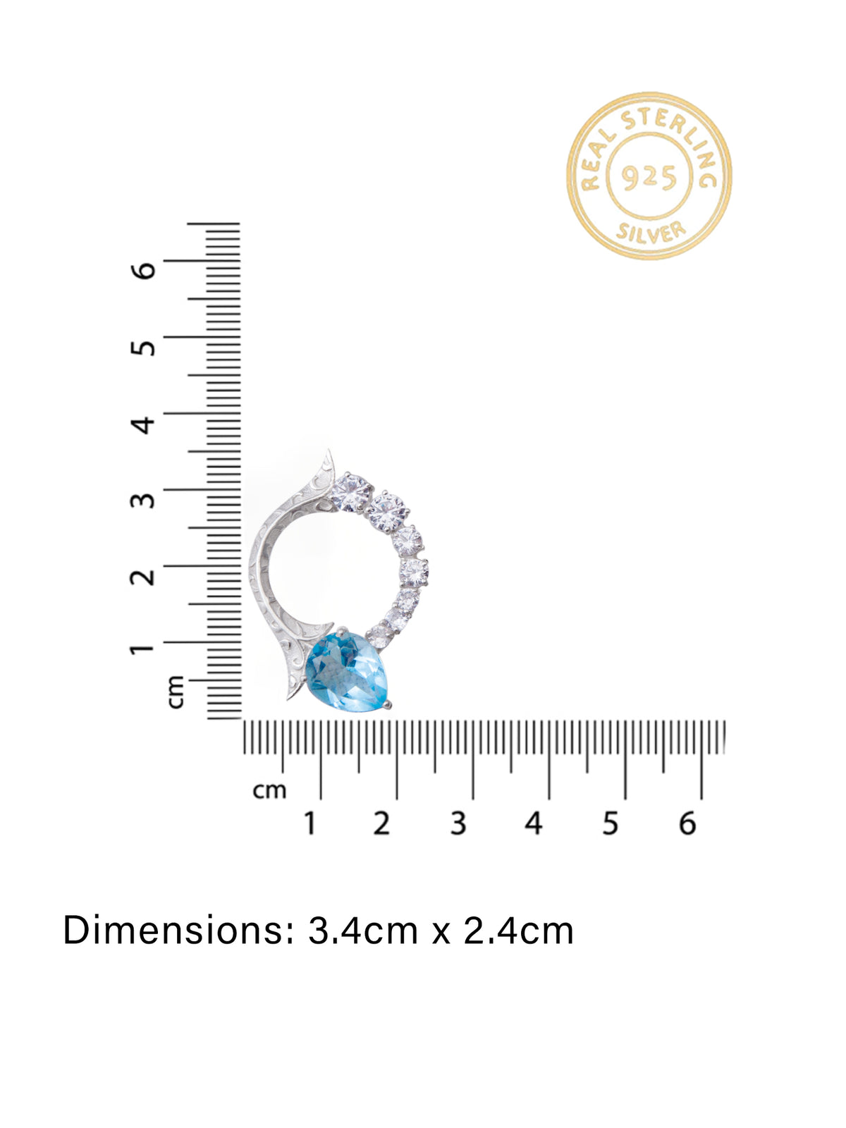 Aquamarine Sparkle Earrings view 4
