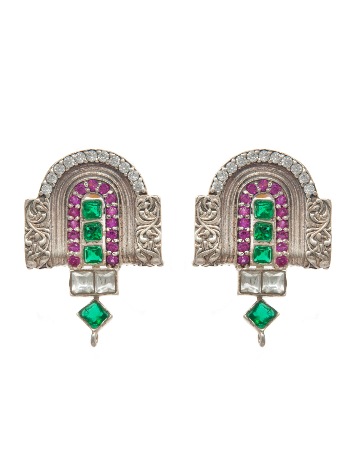 Luck Horseshoe Earrings: 925 Sterling Silver view 2