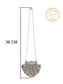 Chitai Charm: 925 Silver Hand-Embossed Everyday Wear Necklace