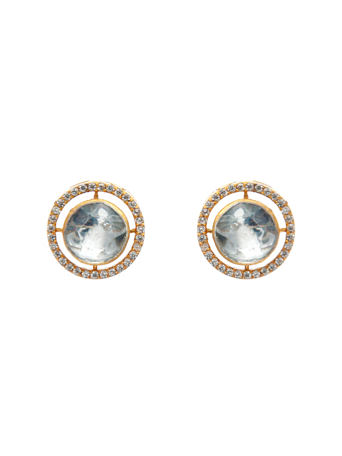 Eternal Sparkle Sterling Silver Earrings with Moissanite view 2