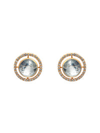 Eternal Sparkle Sterling Silver Earrings with Moissanite view 2